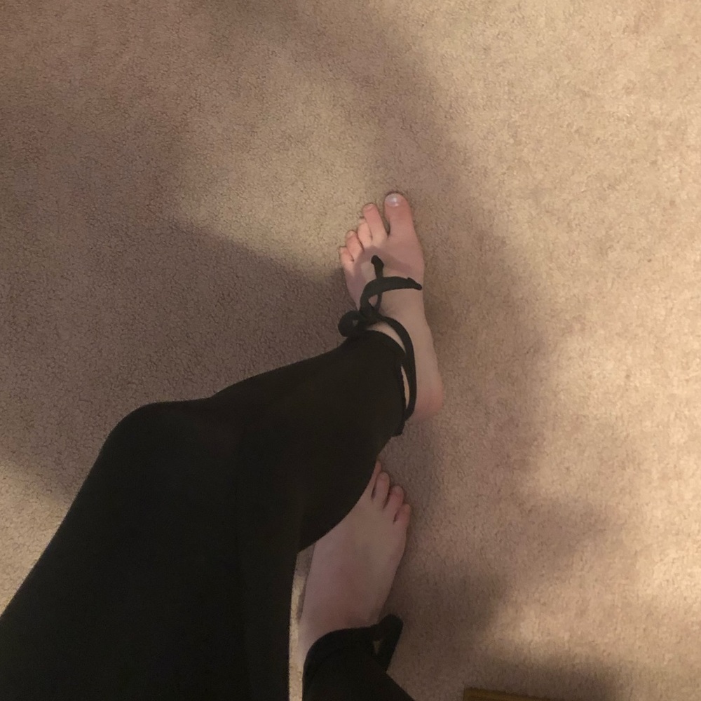 Black Leggings with ties